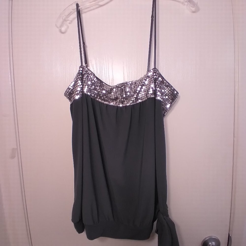 KOI Spaghetti Strap Top w/Sequence